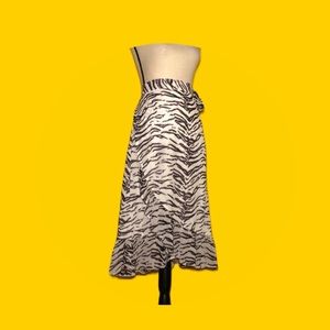 BIKBOK wrap midi skirt